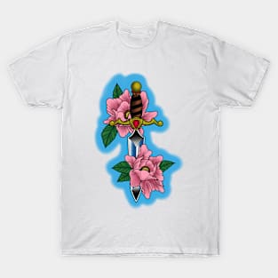 Dagger and flowers T-Shirt